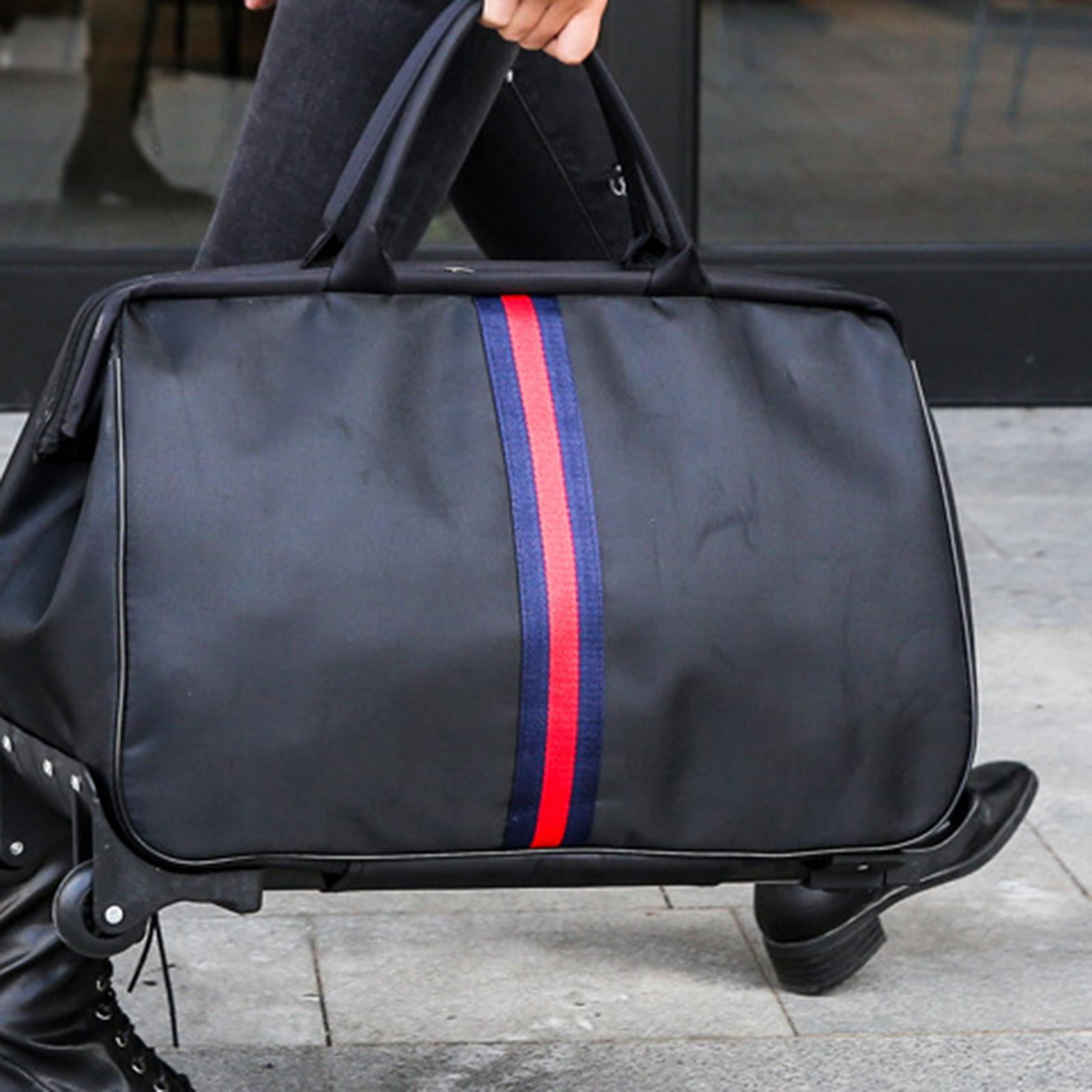 Large Capacity Travel Duffel Bag with 2 Wheel Apparel Clothing Tear