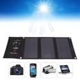 thumbnail image 2 of Yajisi 21W Foldable Solar Panel Charger, Portable Dual USB Solar Charger for Outdoor Camping Hiking, 12.6x6.7x2.0 Inches, 2 of 11