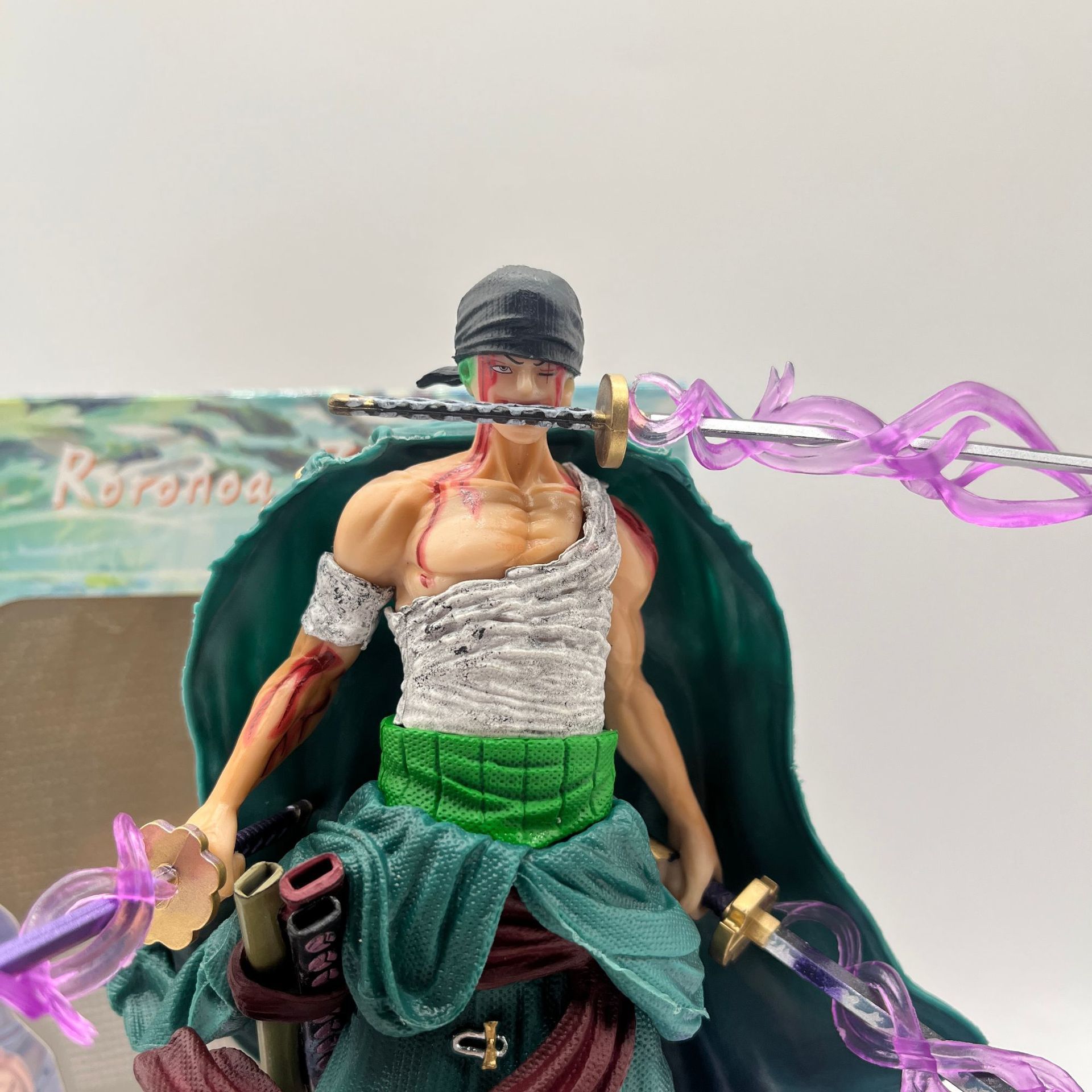 34cm One Piece Zoro Anime Figure Three-Blade SA-MAXIMUM