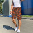 thumbnail image 6 of Pofeuu Crayfish Print Men's Soft Woven Elastic Waistband Sleep Pajama Short-3X-Large, 6 of 6