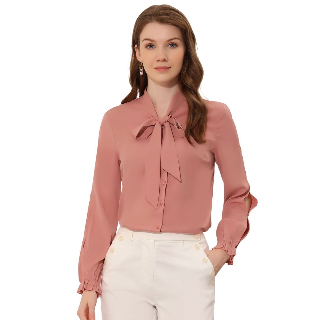 Blusa De Gasa Con Cuello En V De Encaje Para Mujer, Manga Corta Con  Volantes, Camisa, image size:1100x1100