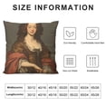 thumbnail image 5 of Pillow Cases Oil Painting Elegant Woman Square Decorative Throw Pillow Cover Washable Pillowcase for Home Office Travel Bed Sofa, 5 of 5
