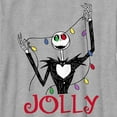 thumbnail image 2 of Boy's The Nightmare Before Christmas Jack Jolly Christmas Lights  Graphic Tee Athletic Heather Medium, 2 of 5