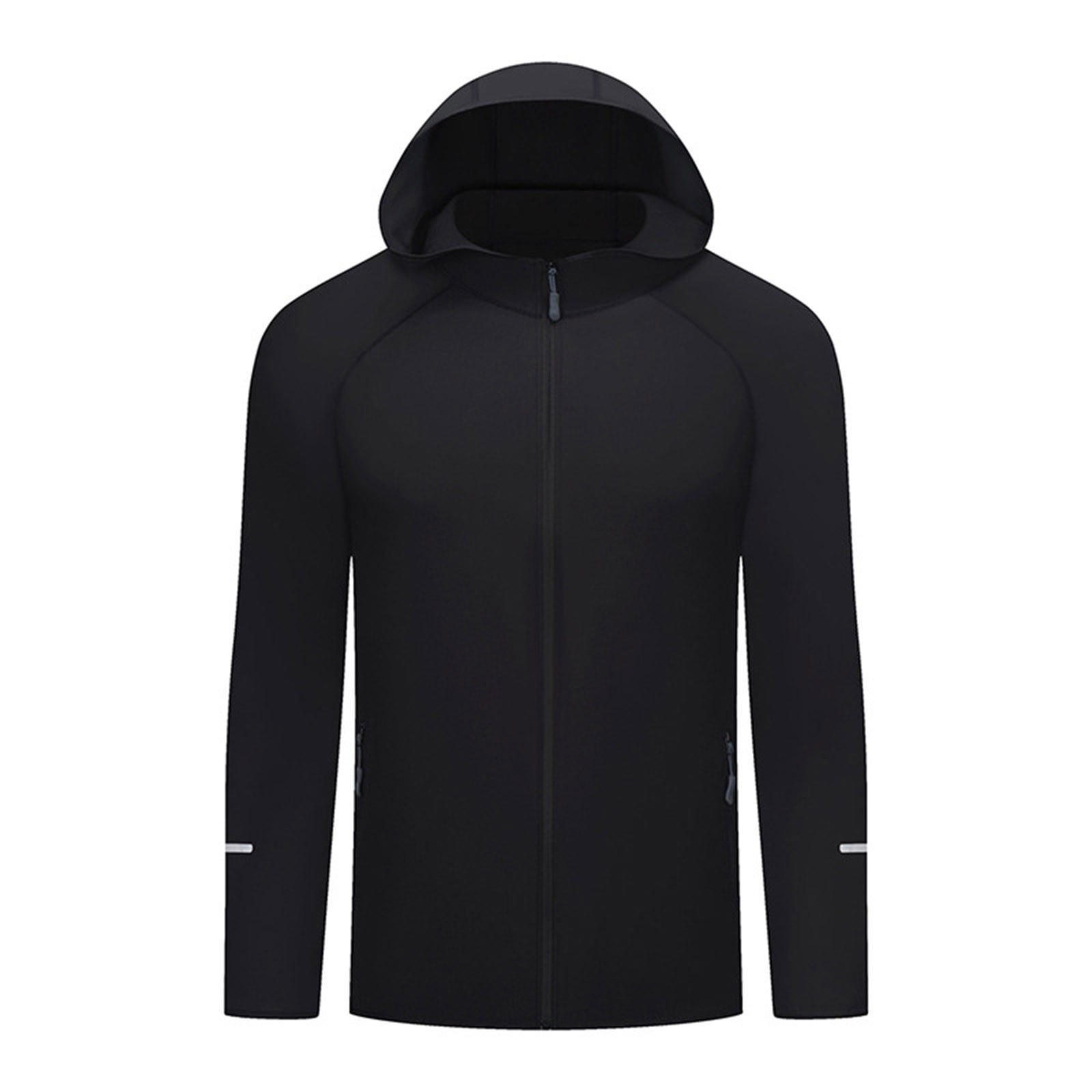 hotojiny Workout Jacket for Men Lightweight Breathable Zipper UPF