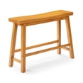 thumbnail image 1 of Pemberly Row Contemporary Backless Dining Bench in Honey Oak, 1 of 9