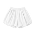 thumbnail image 6 of Womens Bubble Shorts Summer Casual High Rise Elastic Waisted Wide Leg Puffed Balloon Short for Women, 6 of 7