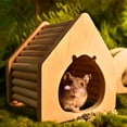 thumbnail image 4 of Cheers.US Pet Bed Rabbit Bed Cozy Guinea Pig Hideout House Bunny Hideout for Rabbits Hamster Bunny Rats Chinchilla Cave Bed Small Animal Bed, 4 of 14