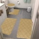 thumbnail image 1 of Fiudx Juego de Alfombras de Baño de Espuma, Suave Terciopelo Polar con Reverso Antideslizante, Muy Absorbentes, Lavables a Máquina, Juego de 4 Alfombras de Baño, Diseño Moderno, Multiusos, 40 X 60 Cm, 1 of 6