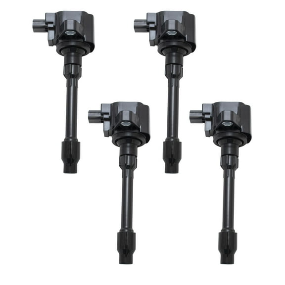 TRQ 4 Piece Engine Spark Ignition Coil Kit Direct Fit for Honda Civic Fit ICA64279