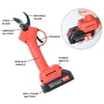 thumbnail image 5 of Dbuoem 2 x 21V Electric Pruning Shears,Cordless Pruner with Sharp Blade,Electric Branch Scissors,Tree Branch Shears with 2 Rechargeable Batteries,1 inch, Cutting Diameter, 5 of 13