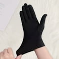 thumbnail image 4 of Mdesiwst 1 Pair Unsiex Winter Gloves Five Fingers Solid Color Elastic Anti-slip Sun Protection Breathable Soft Stage Performance Auction Ritual Girl Gloves Fall Spring Gloves, 4 of 7