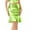Green-1, variant on QHFBli Womens Metallic Shiny Bodycon Skirt Ruffle Lettuce Trim Bodycon Skirt Rave Dance Bottoms Clubwear