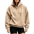 thumbnail image 5 of Leopard Print Pet Pouch Hoodie for Women Long Sleeve Oversized Hooded Sweatshirt for Small Pets Dog Cat Carrier Hoodie, 5 of 9