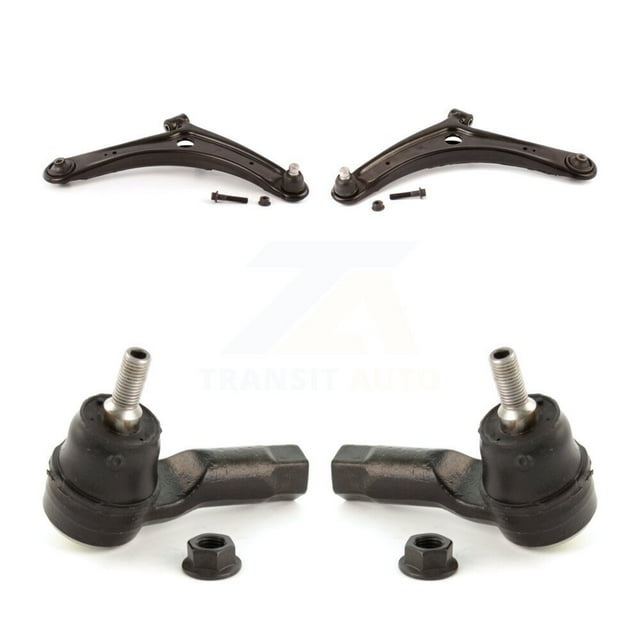 TOR Front Suspension Control Arm Assembly and Tie Rod End Kit for Car Mitsubishi RVR Outlander Lancer PHEV Sport - Left Right Side (Driver Passenger) KTR-102762