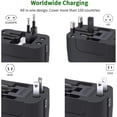 thumbnail image 2 of Travel Adapter, Worldwide All In One Universal Travel Adaptor Wall AC Power Plug Adapter Wall Charger with Dual USB Charging Ports, 2 of 6