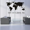 thumbnail image 1 of KAKOWELY 1Ud Mapa En Pegatina De Pared Negro PVC Impermeable Para Hogar Y Dormitorio, 1 of 8