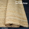 thumbnail image 7 of Homespice Natural Jute Braided Area Rug 6x9' to Enhance Your Space with Handspun Braided Rug with Natural Rug Charm, 7 of 7