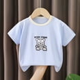 thumbnail image 2 of CAICJ98 Toddler Baby Boy Girl Cute Animals Cat Print T-Shirt Tops 6 12 18 24 Months 2T 3T 4T 5T Kids Short Sleeve Cotton Graphic Tee Shirts Basic Summer Tees (Light Blue,2-3 Years), 2 of 7
