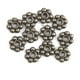 thumbnail image 2 of 200 piezas de de nieve en apariencia de flor de Metal suelta espaciadoras accesorios para artesanales joyería de 4mm, 2 of 9