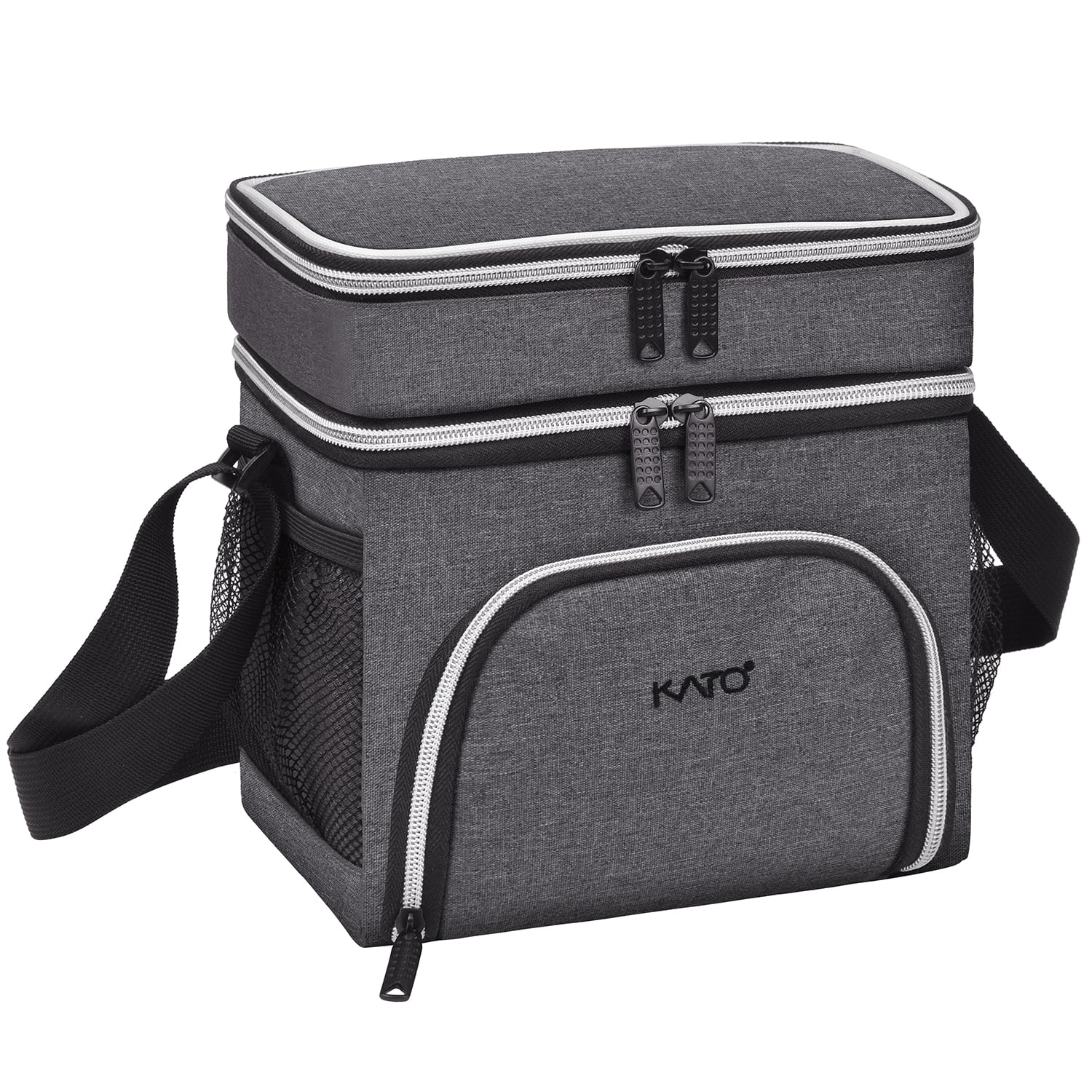 Insulated Lunch Bag Thermos Bento Container Cooler Totes Dual ...
