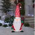thumbnail image 2 of 5 ft. H Christmas Airblown Inflatables Damask Tomten With Curved Hat Mixed Media, 2 of 2