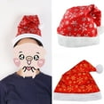 thumbnail image 2 of Christmas Santa Hat Unisex Sequins Hat Red and White Adult & Teenagers Christmas Hat for Festival Holiday Party Wear, 2 of 8