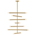 thumbnail image 6 of 83199LCB Lark Millie - 70W 14 LED Large Chandelier-29 Inches Tall and 31.5 Inches Wide-Lacquered Brass Finish, 6 of 14