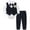 07-Navy, variant on oqasdz Toddler Boy Clothes Tuxedo Gentleman formal Dress Shirt and Vest and Pants Party Wedding Clothes Suits /6-12 Months