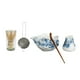 thumbnail image 1 of 5 cuencos japoneses para matcha con y batidor de bambú para preparar té para felicitaciones, 1 of 7