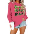 thumbnail image 5 of Up to 65 off!Lolmot Women St Patrick's Day Sweatshirts Shamrock Sweater Pullover Clover Print Casual Irish Long Sleeve Tops, 5 of 5