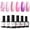Lovers' Generation, variant on modelones Pearl Gel Nail Polish Set, 6 Colors Ocean Shimmer White Hot Pink Purple Blue Green Mermaid Glitter Gel Polish Soak Off Nail Drawing Nail Gel Polish Swirl Shell Thread Effect DIY Gift