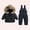 35 Black, variant on guisaled Toddler Girls Snowsuit Winter Clothes Baby Girl Puffer Jacket Kids Hooded Down Coat and Snow Bib Pants Snow Ski Outfits