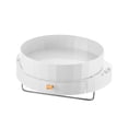thumbnail image 1 of GUOOL 360 degree Rotating Storage Organiser Corner Shelf with Towel Rack for Kitchen White, 1 of 3