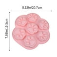 thumbnail image 3 of Silicone Cat Paw | Food Grade Muffin Pan for Baking Cupcakes, Brownies, Cheesecakes | Durable Nonstick Easy Release | Safe for Oven, Microwave, Dishwasher | 1 Pc | 8.15x7.68x1.1 in, 3 of 6