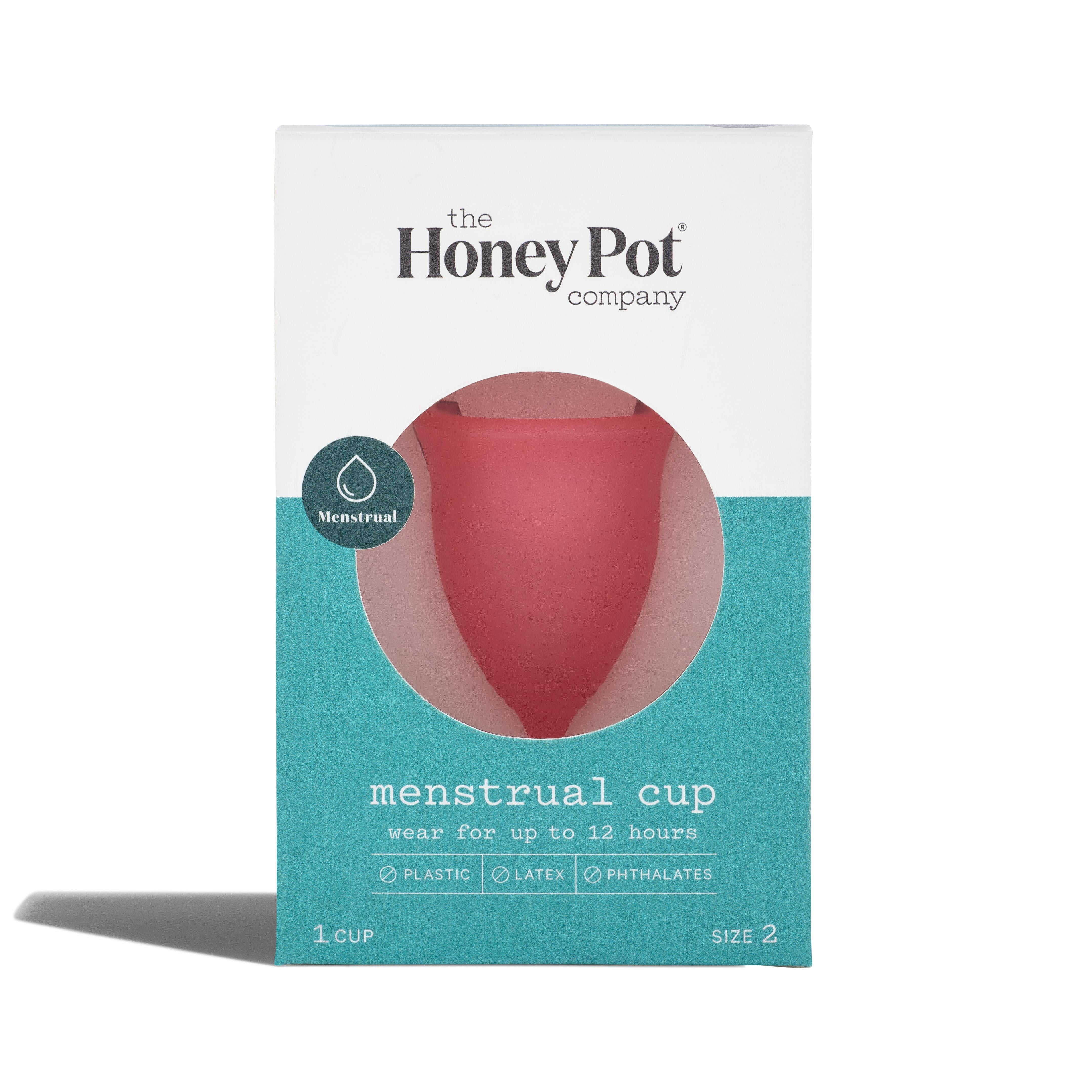The Honey Pot Company, Menstrual Cup, Size 2 for MediumHeavy Flow, 1ct