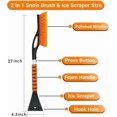 thumbnail image 4 of Cepillo para nieve PLACHIDAY de 69 cm con raspador de hielo desmontable, 4 of 7