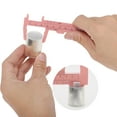 thumbnail image 4 of Unique Bargains 1 Pc Mini Eyebrow Measuring Ruler Double Scale Aliper Measuring Tool 4.13"x1.73" Pink, 4 of 7