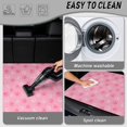 thumbnail image 4 of KUIFORTI Pink Paw Print Universal Car Trunk Mat 29" x 39" Car Cargo Liner Vehicle Interior Protection Accessories Durable Fits Most Cars, SUVs & Trucks Trunk Protective Mat, 4 of 7