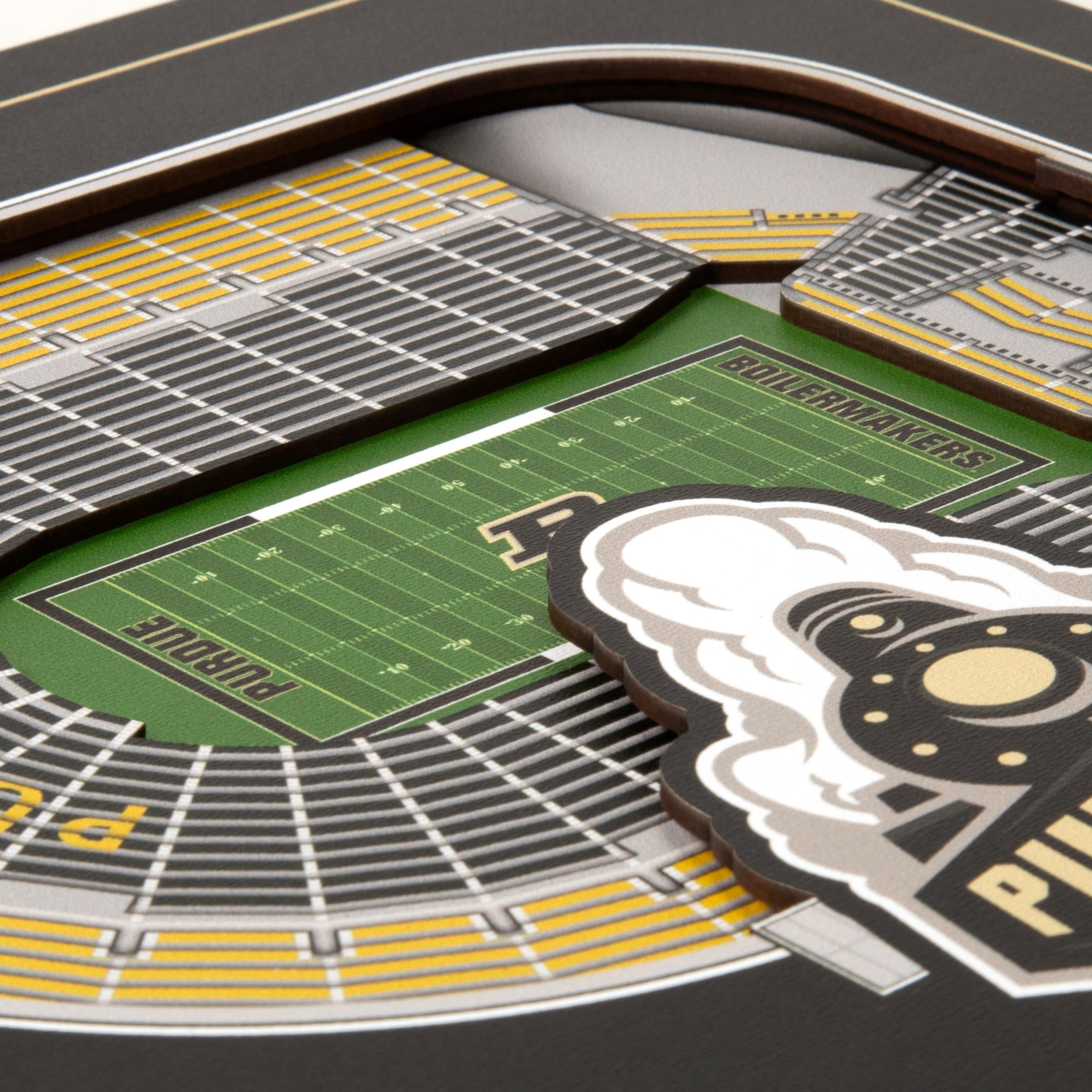 YouTheFan NCAA Purdue Boilermakers Stadium Series 3D Wall Art