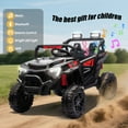thumbnail image 5 of Xuanlur 24V Ride On Toys for Big Kids, Electric Off-Road UTV Truck with Remote Control, Kids Ride on Cars for Boys Girls, LED, Power Display, Efficiency Battery, 4X100 Motors, Music, Black, 5 of 8
