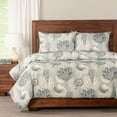 thumbnail image 5 of SIScovers  Amelia Island Seashell Print Duvet Set Full - 5 Piece, 5 of 5