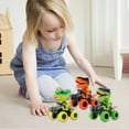 thumbnail image 7 of MesaSe 3Pcs Painted Children's Dinosaur Toy Animal Locomotive Simulation Inertial off-road Vehicle,Dinosaur Truck Toy,The Boy's Favorite Gift, 7 of 7