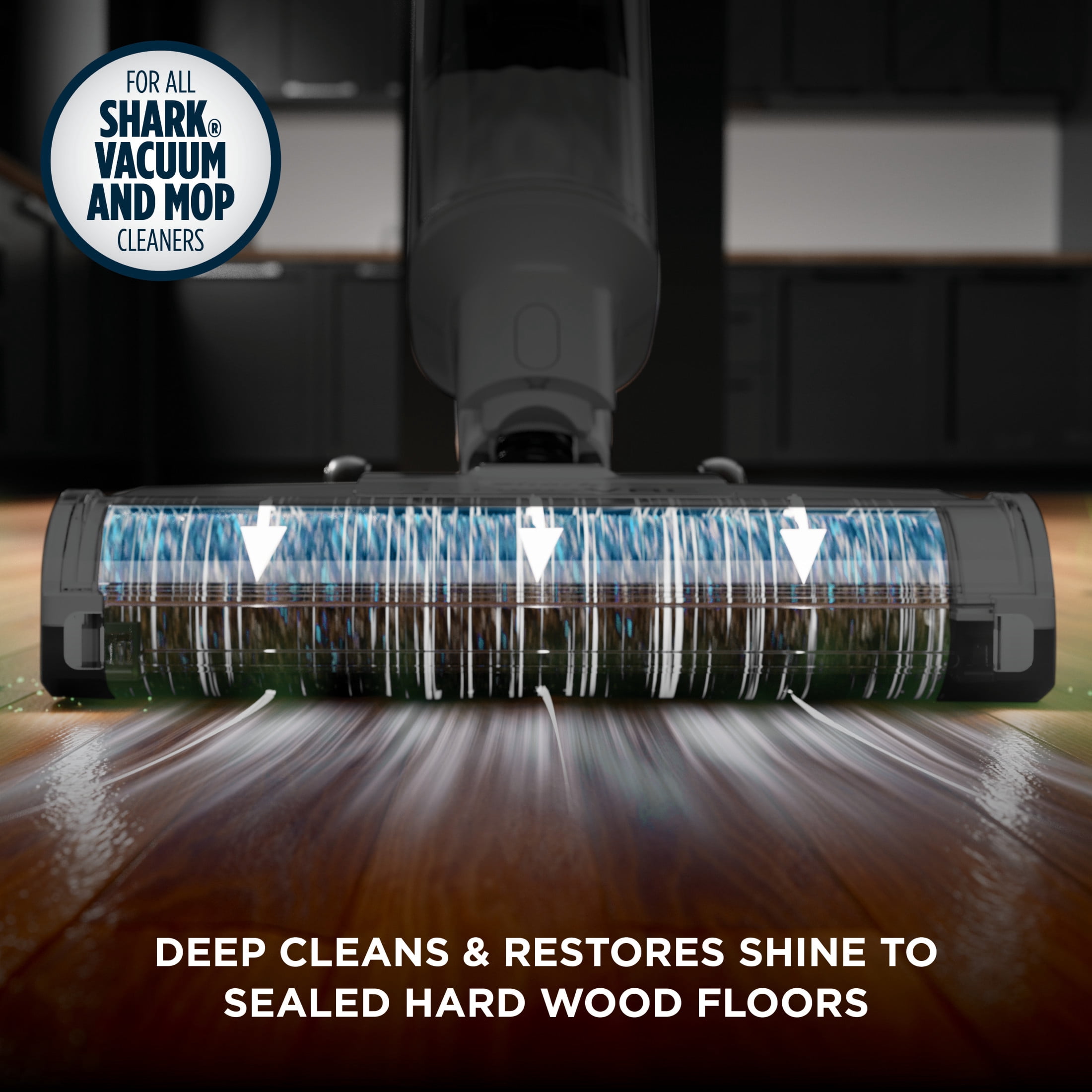 Shark Hydro Hard Wood 33 Oz Concentrate, For Use in All Shark Vacuum and Mop Cleaners, Formulated for Sealed Hard Floors and Area Rugs, Citrus Clean, WDCW30