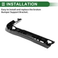thumbnail image 4 of Bumper Support Bracket Left Front Bumper Retainer Bracket Hold Mount No.51117157987 for BMW E70 X5, 4 of 6