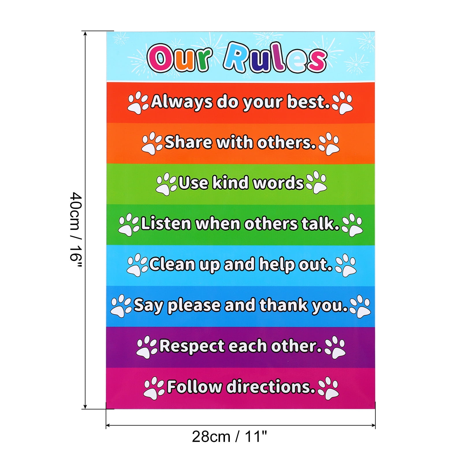 Free Printable Rule Poster.pdf Printable Rule Charts Free Editable Classroom Rules Poster | Customize