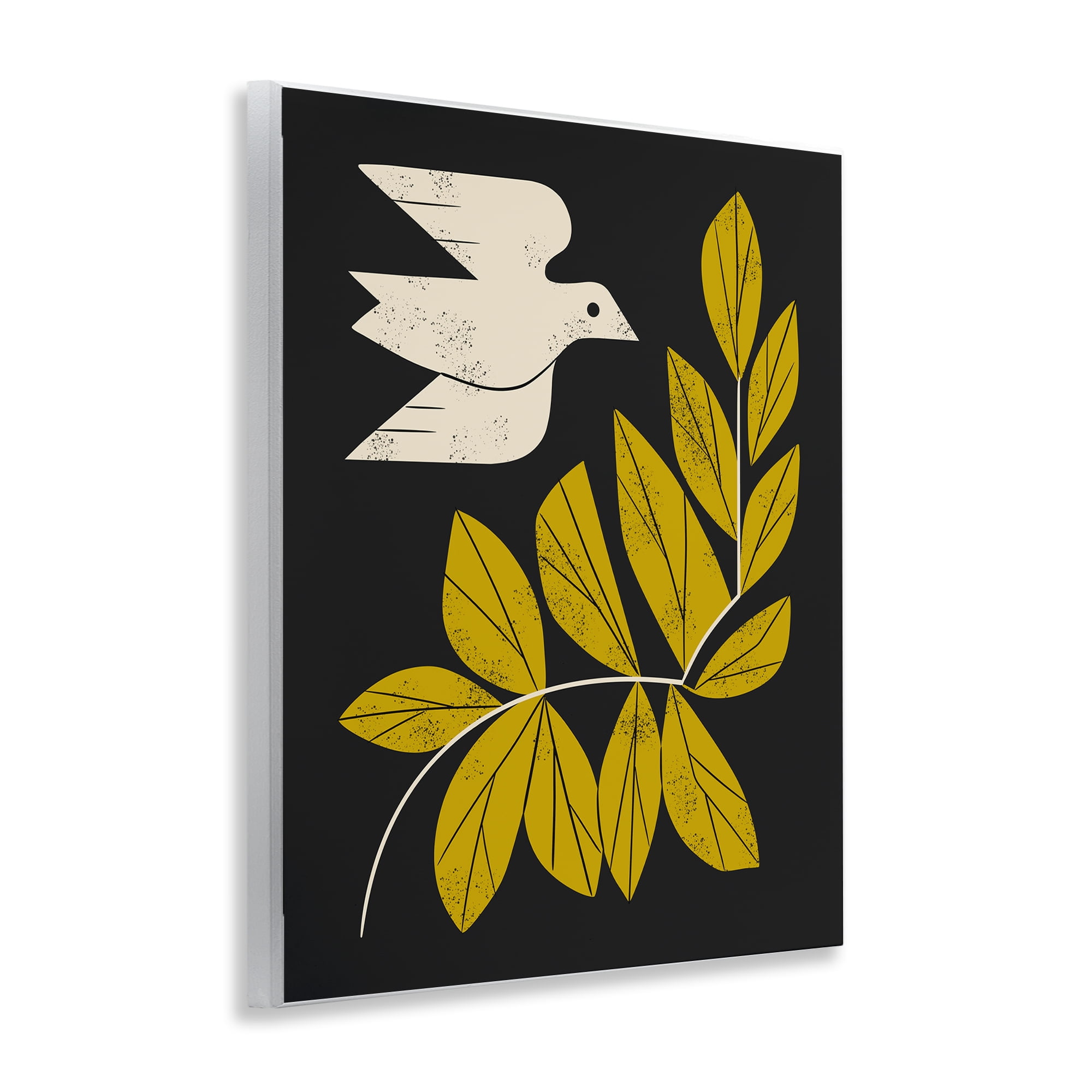 Stupell Industries Midcentury Dove & Branch Wall Plaque Art, design by Renea L. Thull