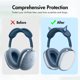 thumbnail image 5 of Funda Protectora 3 en 1 Silicona Transparente Elf Ear para Airpods Max () Azul, 5 of 9