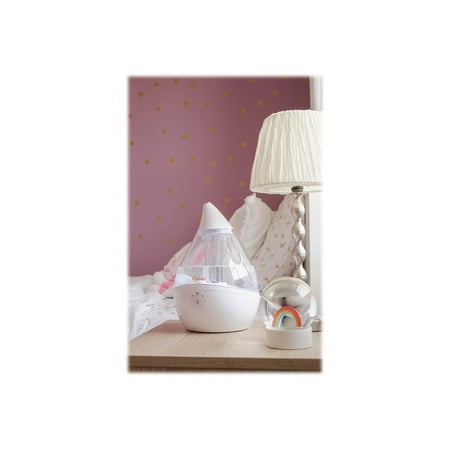 CRANE - 0.5 Gal. Droplet Ultrasonic Cool Mist Humidifier - Clear/White
