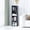 Black, variant on YQ JENMW 2-Tier Bookcase,Narrow Bookshelf Storage Organizer for Small Spaces,Bedroom,Office,White