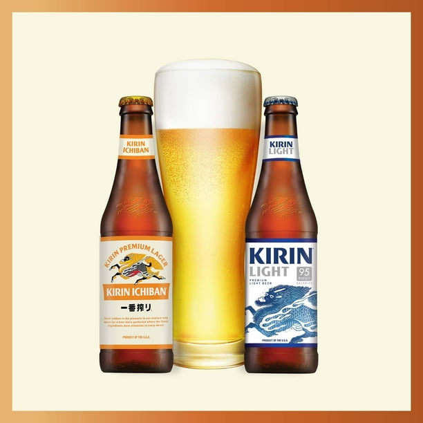 Kirin Ichiban Premium Lager Beer 6pk 12oz Bottles, 5% ABV